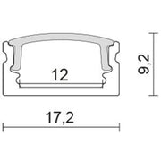 Nobile - Zubehör/Ersatzteile für Lichtschlauch/-band Alu U-Profil 2m 5011146811 Abdeckung transp. − 1 Stück