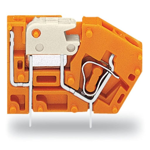 WAGO - Leiterplattenklemme Anreihbare Leiterplattenk. 742-106 2,5 mm²,orange − 96 Stück