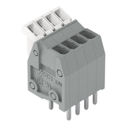 WAGO - Leiterplattenklemme 234-202 Drücker,0,5mm²,grau − 100 Stück