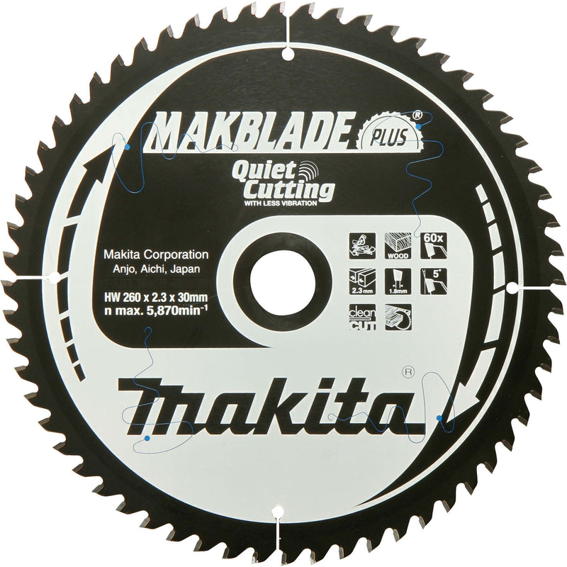 Makita - Kreissägeblatt Sägeblatt Makblade+ B-32580 190x20x60Z
