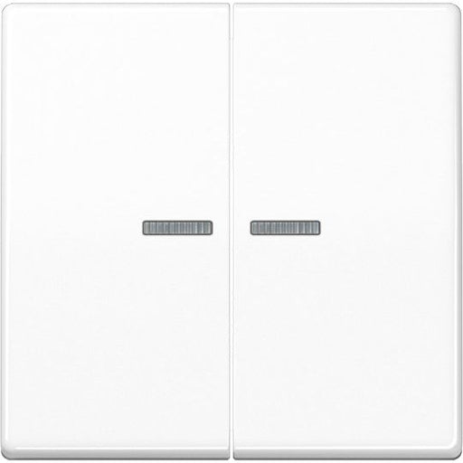 Jung - Bussystem-Tastsensor KNX RF Taster 2fach AS 10921 ST RF WW Duroplast, Serie AS