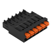 WAGO - Ein- und mehrpolige Klemmenleiste 1-Leiter-Federleiste 714-110 Drücker1,5mm²,sw − 100 Stück