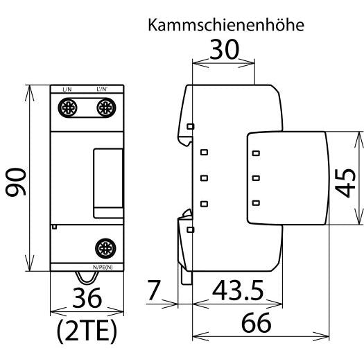 DEHN - Blitzstromableiter für Energietechnik Blitzstromableiter DB M 1 150 DEHNbloc M