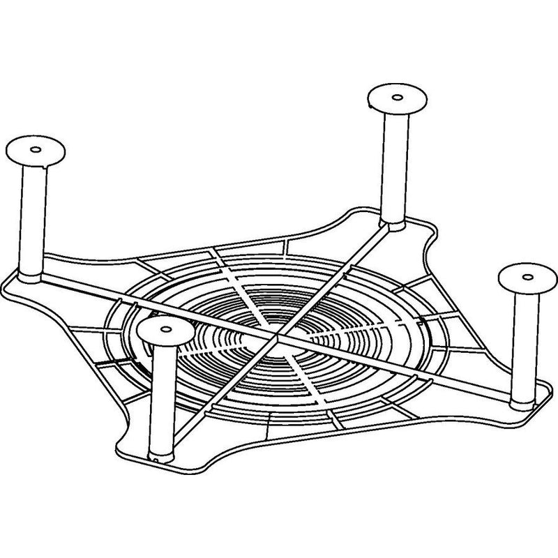 HellermannTyton - Leuchteneinbaugehäuse Abstandhalter 148-00102(40) Einbaustrahler H30mm − 400 Stück