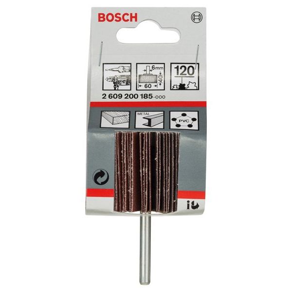 Bosch - Trenn-/Schleifscheibe Lamellenschleifer, 6 mm, 2609200185 60 mm, 40 mm, 120
