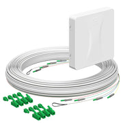 Kaiser - Kommunikationsanschlussdose LWL Teilnehmeranschluss Gf-TA 4252105 4xF, LC/APC DX L=80m
