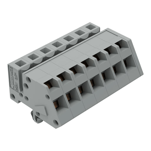 WAGO - Kabelsteckverbinder für Leiterplattensteckverbinder 1-Leiter Federleiste 731-507/008-000 CAGECLAMP 2,5mm²,gr − 50 Stück