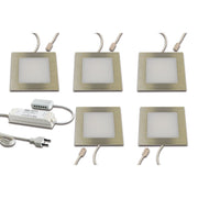 Hera - Downlight/Strahler/Flutlicht LED Einbauleuchte 5er - Set 5er Set #61060551003 nw, edelstahloptik