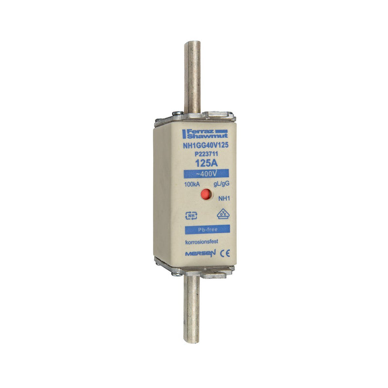 Mersen - Messersicherung Sicherungseinsatz NH gG NH1GG40V224 Gr.1 200A sfü KM − 3 Stück