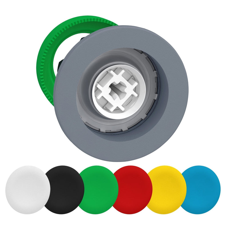 Schneider Electric - Frontelement für Drucktaster Drucktaster, Front ZB5FA9C0 30mm, in grau