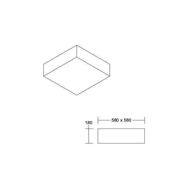 Brumberg Leuchten - Decken-/Wandleuchte Anbauleuchte 58237000 5x E27 max. 60W