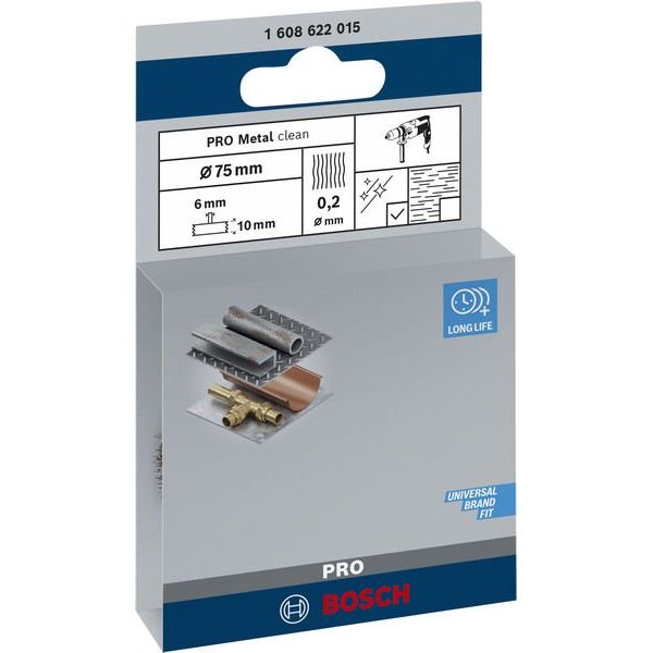 Bosch - Rotierende Drahtbürste PRO Metal clean 1608622015 Scheibenbürste