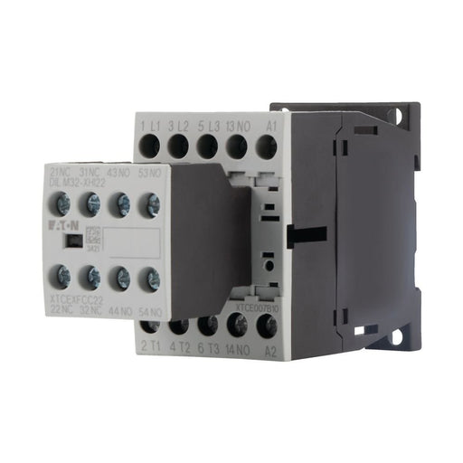 Eaton - Leistungsschütz zum Schalten von Wechselstrom Leistungsschütz DILM7-32(24VDC) 3S/2Ö 3kW/400V,AC
