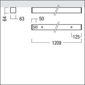 Zumtobel Group - Decken-/Wandleuchte LED-Anbauleuchte LINCOR A D #42950841 830, silber