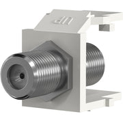 EFB-Elektronik - Zubehör/Ersatzteile für modulares Anschlusssystem Keystone Einbauadapter EB539 F-Verbinder, weiß