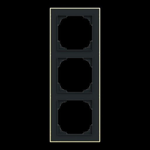 Busch-Jaeger - Abdeckrahmen Rahmen 3-fach 1723-453M mit Dekorring − 1 Stück by Busch-Jaeger
