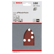 Bosch - Schleifpapier/Schleifvlies Schleifblatt C430, 100 x 2608605577 170 mm 180 8 Löcher