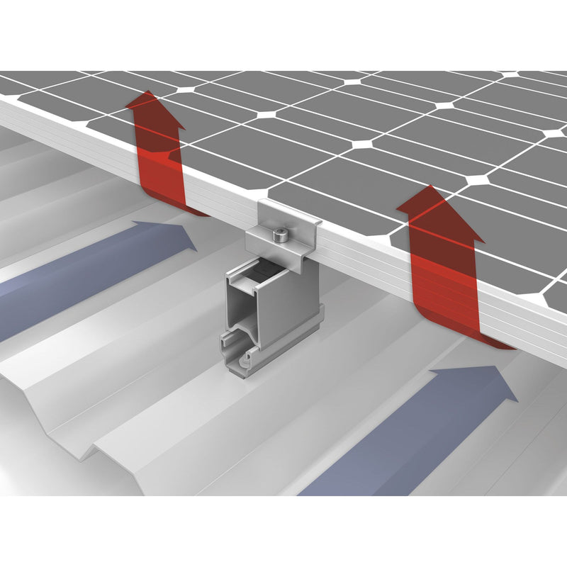 K2 - Solar-Montageprofil Montageschiene 2001300 Länge: 100mm