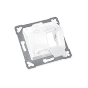 Corning - Kommunikationsanschlussdose Kupfer Rahmenset WAXWSE-V0201-C001 RAL 9010