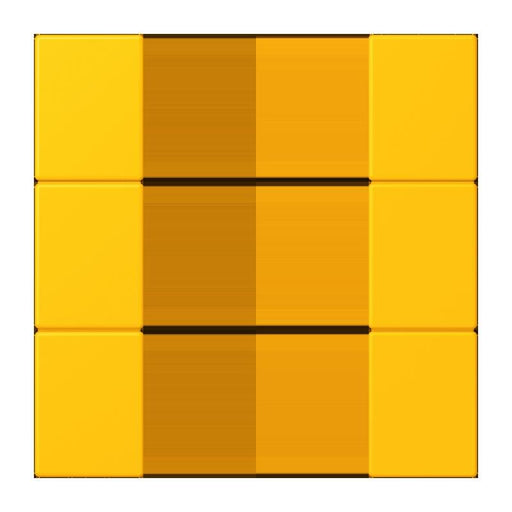 Jung - Abdeckung/Bedienelement für Installationsschalterprogramme Tastensatz 3fach LC 503 TSA 263 le jaune vif