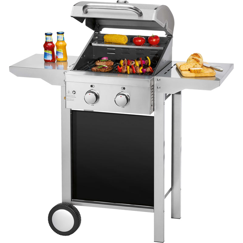 PROFICOOK - Grillgerät Gasstandgrill PC-GG 1255 si 2 Brenner  − 1 Stück