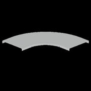 Unex - Deckel Bogen für Kabeltragsystem Abdeckung Bogen 90° grau 66211-48 200 U48X RAL7038 − 2 Stück