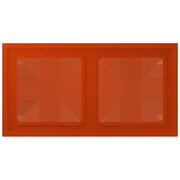 Jung - Abdeckrahmen Rahmen 2-fach LCZ 982 BF 244 rouge vermillon 59