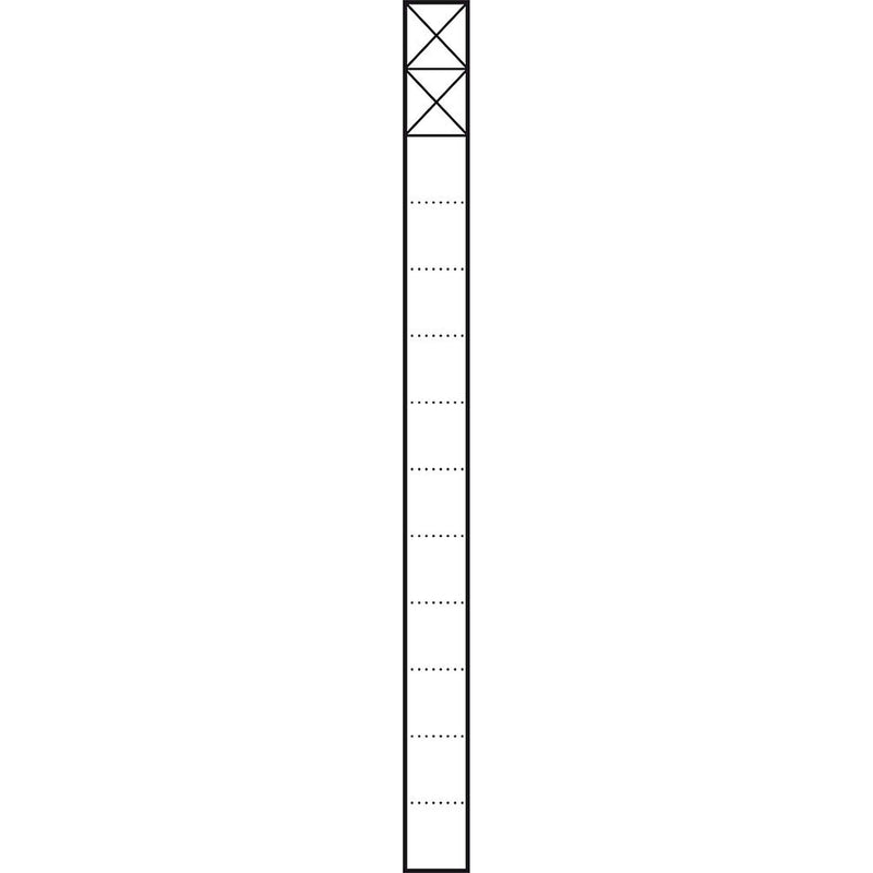 Siedle&Söhne - Kommunikations-Säule Kommunikations-Stele KSF 613-2 W 1,3m weiss 2Mod