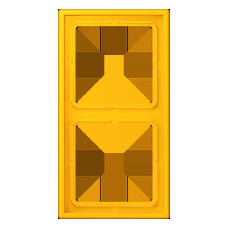 Jung - Abdeckrahmen Rahmen 2-fach LC 982 263 le jaune vif