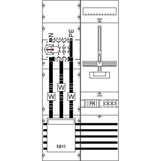 Striebel&John - Zählerfeld M+W Feld kpl. KA4263 BH3-2FB