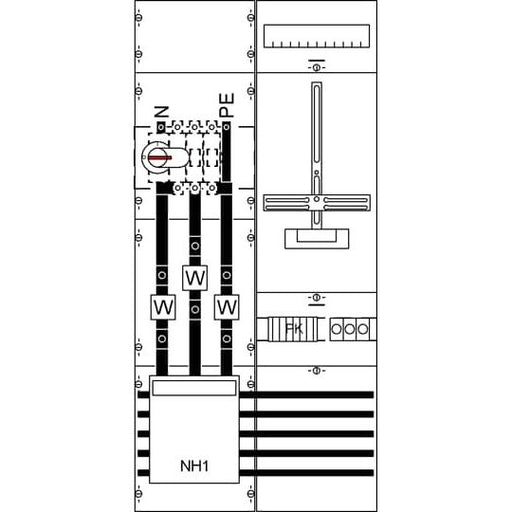 Striebel&John - Zählerfeld M+W Feld kpl. KA4263 BH3-2FB