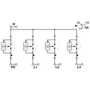 Phoenix Contact - Blitzstromableiter für Energietechnik Blitzstromableiter Typ 1 2909589