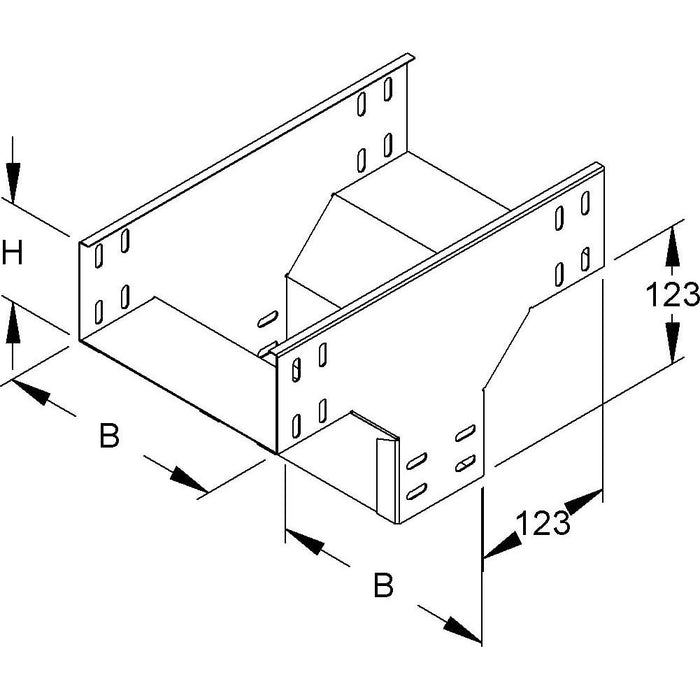 Niedax - Abgangstrichter für Kabelrinne KR-Abgangstrichter RTQ 85.200  − 1 Stück
