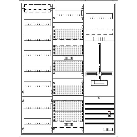 Striebel&John - Zähler-Komplettschrank Komplettschrank DA37HCM AP3Pkt.A371Z1S1V7A3R