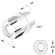 HKL - Kabelverschraubung IPON-Kabelverschraubung 1234N1002 − 10 Stück