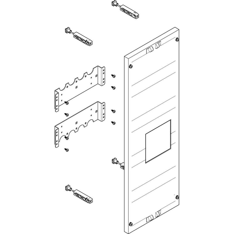 ABN - Verteilerfeld für Installationsverteiler ESPRO-Modul MT15950 tief BxH:250x750mm