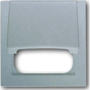 Busch-Jaeger - Einsatz/Abdeckung für Kommunikationstechnik Zentralscheibe alu/si 1746-783 TAE,50x50mm,Klappd