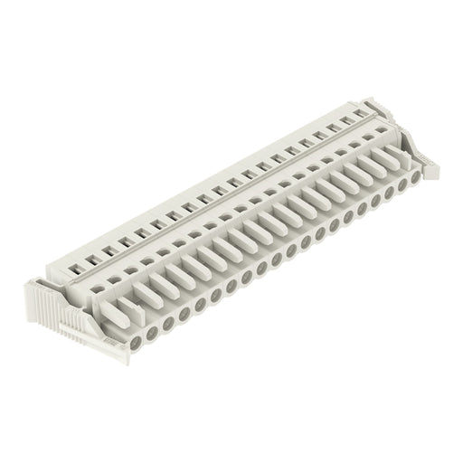 WAGO - Kabelsteckverbinder für Leiterplattensteckverbinder 1-Leiter-Federleiste 721-120/008-000/037- CAGECLAMP 2,5mm²,lgr − 10 Stück