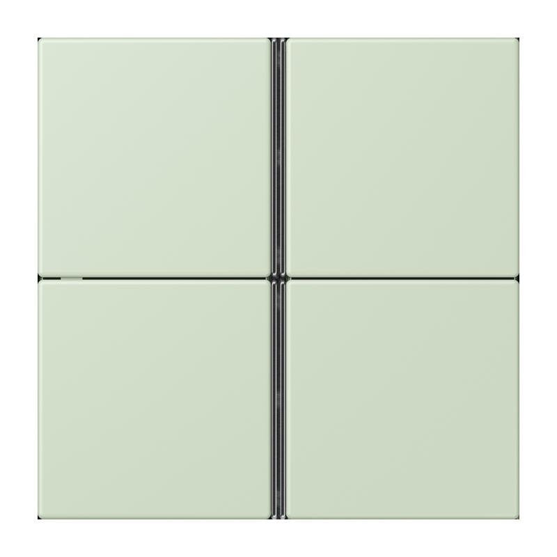 Jung - Abdeckung/Bedienelement für Installationsschalterprogramme Tastensatz 4fach LC 404 TSA 218 vert anglais pale