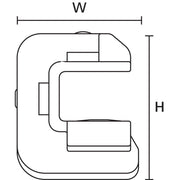 HellermannTyton - Befestigungssockel und -element für Kabelbinder Trägerklemme BeamClamp #151-00886 D-PA6GF30-BK − 200 Stück