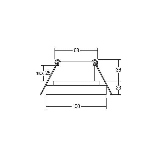 Brumberg Leuchten - Downlight/Strahler/Flutlicht LED-Einbaudownlight 12226183 3000K