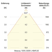 EVN Lichttechnik - Hallen-Reflektorleuchte LED-Hallenleuchte HBM6520025