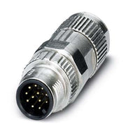 Phoenix Contact - Rundsteckverbinder, feldkonfektionierbar (Industriesteckverbinder) Steckverbinder SACC-MS-12PCON SCO 12-polig St/ger M12
