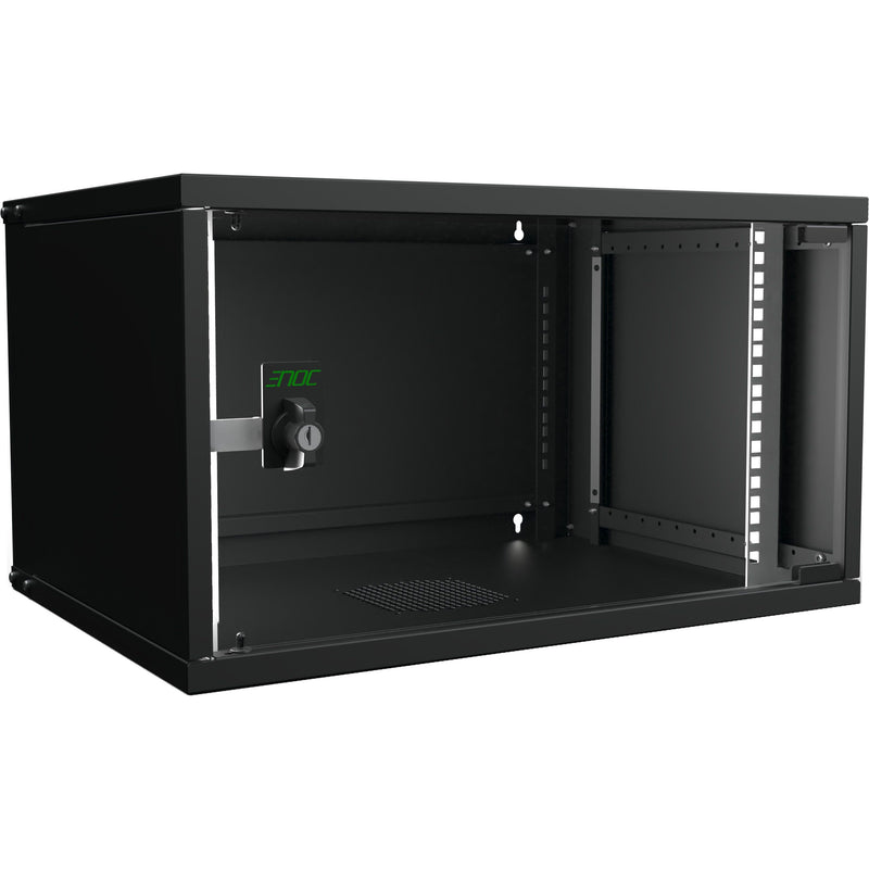 Enoc - Netzwerkgehäuse Wandschrank SNP 6HE sw W3 6-4-S-SNP 19"550x400x315mm