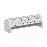 Bachmann - Multi-Tischsteckdose Steckdosenleiste 9.020.309 DESK ws 3xUK