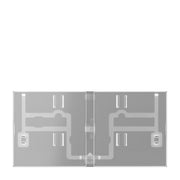 Jung - Abdeckung/Bedienelement für Installationsschalterprogramme Tastensatz 3fach 4093 TSA T transparent