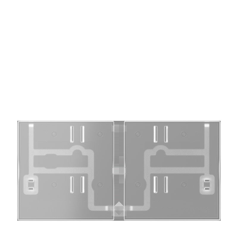 Jung - Abdeckung/Bedienelement für Installationsschalterprogramme Tastensatz 3fach 4093 TSA T transparent