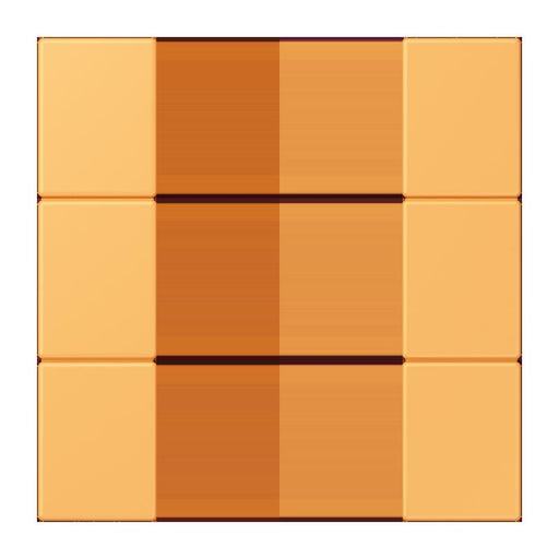 Jung - Abdeckung/Bedienelement für Installationsschalterprogramme Tastensatz 3fach LC 503 TSA 254 ocre jaune clair