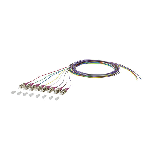 Metz Connect - LWL-Pigtail OpDAT Pigtail ST-PC 150N1AO0020E8 OM4 8 Farben − 8 Stück