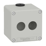 Schneider Electric - Gehäuse für Befehls- und Meldegeräte Leergehäuse XAP, Metall XAPD1502 grau, für 2x22mm